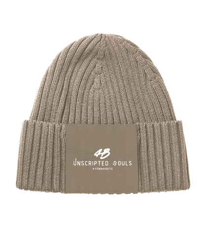 Unscripted Souls # Knitted Beanie + OffWhite Logo