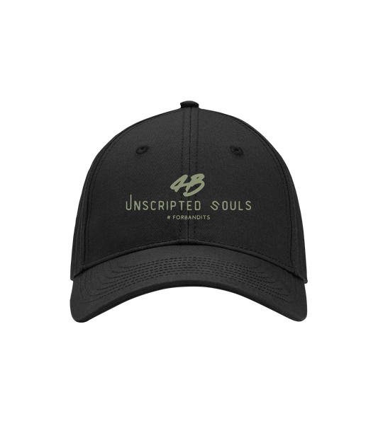 Unscripted Souls # Baseballcap + Dusty Olive Logo