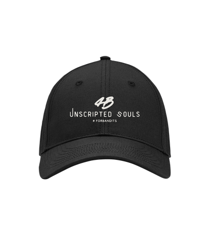 Unscripted Souls # Baseball Cap + Bone White Logo