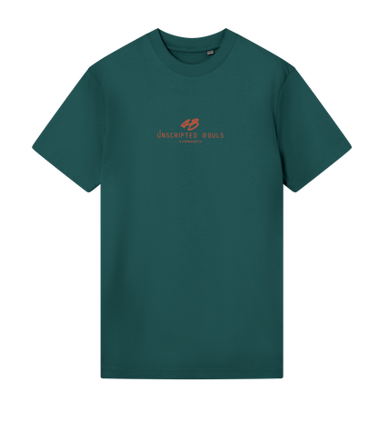 Unscripted Souls # Classic Tee + Burnt Red print