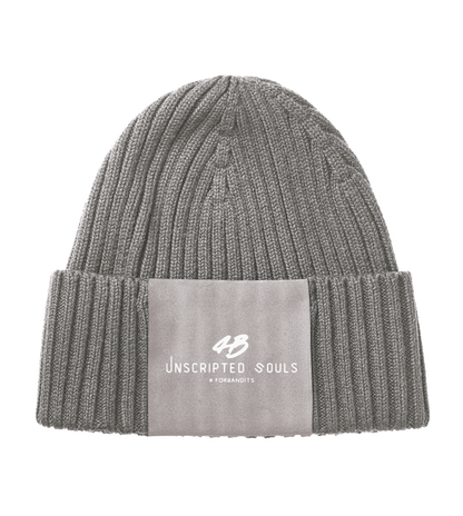 Unscripted Souls # Knitted Beanie + OffWhite Logo