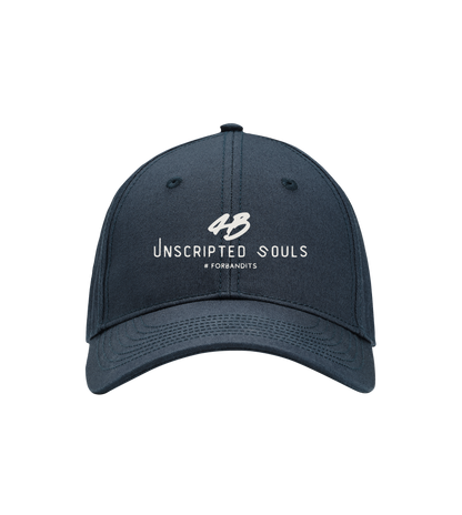 Unscripted Souls # Baseball Cap + Bone White Logo