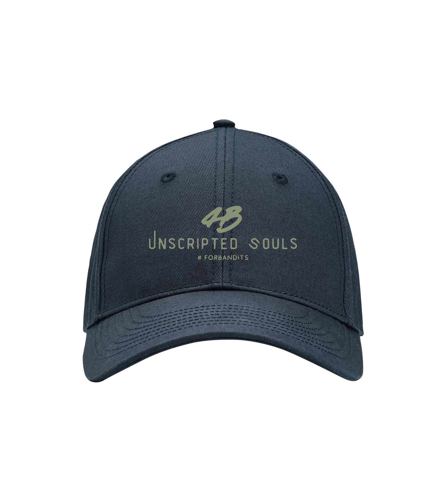 Unscripted Souls # Baseballcap + Dusty Olive Logo
